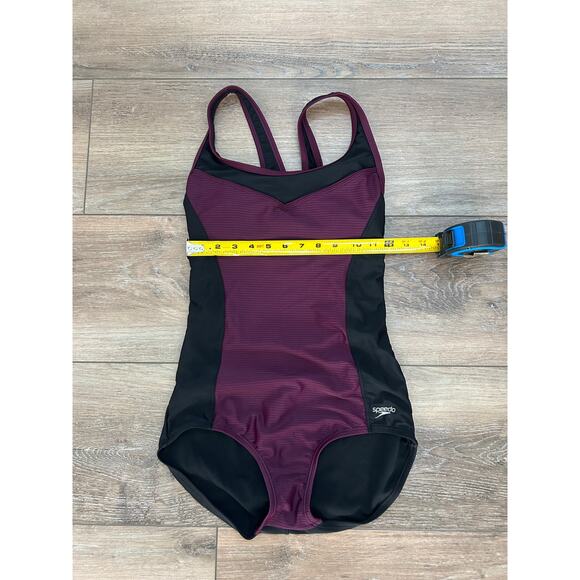 Speedo One Piece Womens Swimsuit Size Medium Moderate Cut Lined Top - Picture 6 of 7